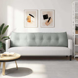 Back Pillow Light Grey 180 x 24 x 50 cm Velvet 42014574