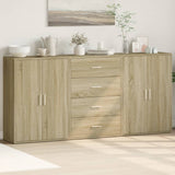 Sideboards 3 pcs Sonoma Oak 60x31x84 cm Engineered Wood 3276576