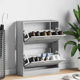 Shoe Cabinet Grey Sonoma 63x24x81 cm Engineered Wood 342562