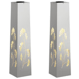 Solar LED Pathway Light 2 pcs Warm White 18 x 18 x 80 cm 879762