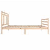Bed Frame without Mattress Solid Wood 100x200 cm 3100644