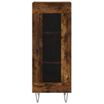 Highboard Smoked Oak 34.5x34x180 cm Engineered Wood 3199078