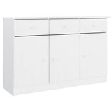Sideboard ALTA White 112x35x73 cm Solid Wood Pine 353938