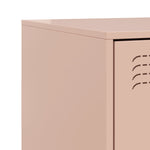 ZNTS Bedside Cabinet Pink 34.5x39x44 cm Steel 841621