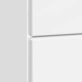 Bedside Cabinet High Gloss White 43 x 34.5 x 47.5 cm 895453