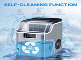 3.2L Compact Ice Machine, with LCD Screen and Accessories - Silver-Tone T3398P344441
