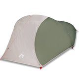 ZNTS Camping Tent Dome 4-Person Green Waterproof 94727