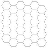 Hexagon Tile 20 pcs White Grey 30 x 30 cm Polyurethane and PET 42046223