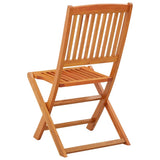 Garden Chair Set of 2 Natural wood Solid eucalyptus wood Standard 312451