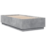 Bed Frame without Mattress Concrete Grey 75x190 cm Small Single 3209761