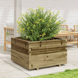 Garden Planter 80x80x49.5 cm Impregnated Wood Pine 3282533