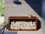 Firewood Rack 100x40x60 cm Weathering Steel 850988