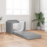 Sofa Bed Light Grey 74 x 77 x 81 cm Fabric 4106621