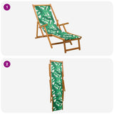 Folding Sun Lounger 3 Position Solid Eucalyptus Wood 42024923