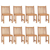 9 Piece Garden Dining Set 180x90 cm Solid Teak Wood 3059942