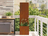 Garden Privacy Screen Rusty 32 x 150 cm Weathering steel 876377