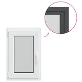 Basement Window RISOR 50 x 75 cm PVC and Glass Anthracite 42047311