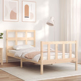 Bed Frame without Mattress 90x200 cm Solid Wood Pine 3192996
