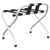 Luggage Rack with Backrest Silver 56x39x52cm 153074