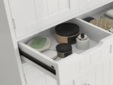 Tall Bathroom Cabinet, Freestanding Bathroom Storage Cabinet with Drawer, Shelves and Doors, 60 30 T3398P548730