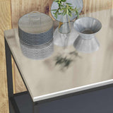 Kitchen Storage HATTEM Anthracite 60 x 50 x 92 cm Steel 874963