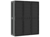 Outdoor Storage Cabinet Black 97x37x165 cm PP 364208