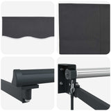 Retractable Awning Anthracite 3 x 2 m 3419040