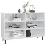 Sideboard High Gloss White 103.5x35x70 cm Engineered Wood 806046
