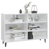 Sideboard High Gloss White 103.5x35x70 cm Engineered Wood 806046