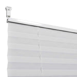 ZNTS Plisse Blind 100x200cm White Pleated Blind 240612