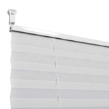 ZNTS Plisse Blind 100x200cm White Pleated Blind 240612