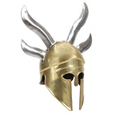 Greek Warrior Helmet Antique Replica LARP Brass Steel 286223