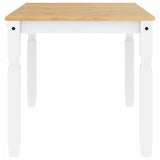 ZNTS Dining Table Corona White 160x80x75 cm Solid Wood Pine 4005719