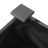 Planter with Liner Grey 71x37x76 cm Solid Wood Fir 364232
