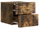 Wall-Mounted Bedside Cabinet 2 pcs Smoked Oak 33 x 34.5 x 43 cm 898306