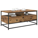 Coffee Table Old Wood 100 x 51 x 45 cm Engineered Wood 882764