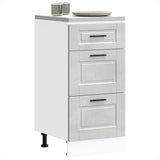 ZNTS Kitchen Base Cabinet Porto Concrete Grey Engineered Wood 854224