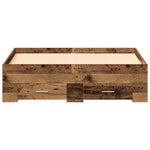 Bed Frame with Drawers Old wood 120 x 200 cm Engineered wood 3333969