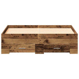 Bed Frame with Drawer Old Wood 120 x 200 cm Engineered Wood 3333969