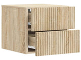 Wall-Mounted Bedside Cabinet Sonoma Oak 33 x 34.5 x 40 cm 898469