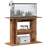 Aquarium Stand Old Wood 80x35x60 cm Engineered Wood 857272