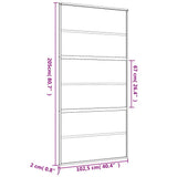 Sliding Door Gold 102.5x205 cm Frosted ESG Glass and Aluminium 155165