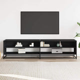 TV Cabinet Black 180.5x40x46 cm Engineered Wood 3300800