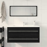 Bathroom Sink Cabinet Black Oak 100x38.5x48 cm Engineered Wood 862538