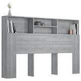 Headboard Cabinet Grey Sonoma 160x19x103.5 cm 817253