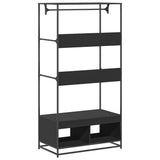 Wardrobe Black 90x50x180 cm Engineered Wood 849294