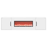 Electric Fireplace White 140.5 x 30 x 39 cm Engineered wood 8020999