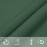 ZNTS Sunshade Sail Oxford Fabric Rectangular 2.5x5 m Dark Green 135484