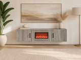 Electric Fireplace Grey Sonoma 110 x 30 x 36.5 cm 8021028