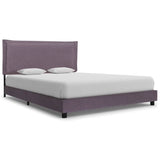 Bed Frame without Mattress Taupe Fabric 135x190 cm Double 281178